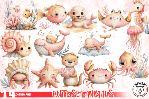 Download Cute Sea Animals PNG - Cute sea animals png Collection