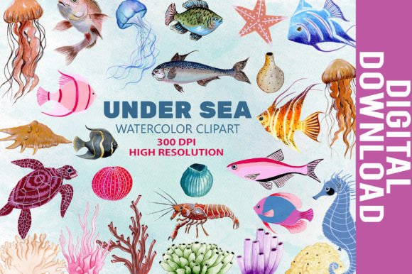 Download Underwater Sea Animal Artwork - Underwater Collection