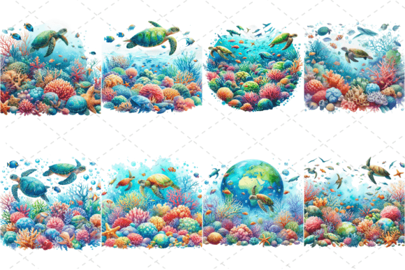 Download Watercolor Underwater Wonders Bundle - Underwater Collection