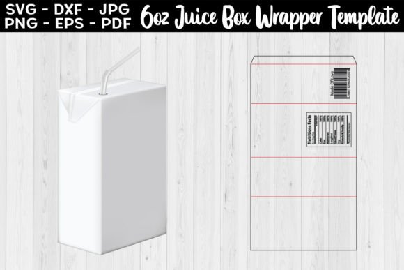 Download 6oz Juice Box Wrapper Template - Wrapper Collection