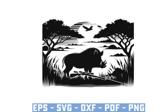 Download Wild Boar Hunter Pig Silhouette Bundle - Boar Collection